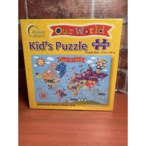 Our World Kids 100 Piece Puzzle 12” X 19” New